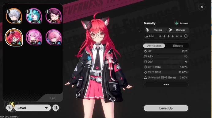 EU HL 3 | Fresh Starter 1 SSR (Nanally) + 4 SR (Adler,Mint,Haniel,Aurelia) | Log Email | Check SS (NTE727)