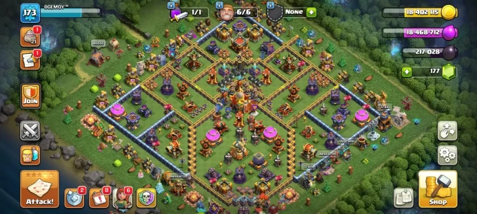 Town hall 16 Xp 173, 4 equipment epic, free change name,C6190