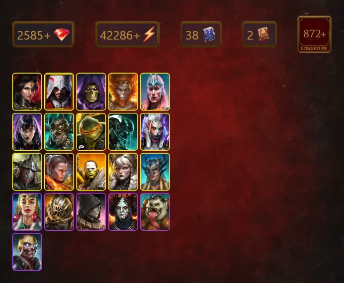[STARTER]Senna Amberheart+Granyt Doorkeep+Adelyn+Ezio Auditore+Skeletor+Wukong+Loki+Alice+Leminisi the Gold-Wing+39Epics