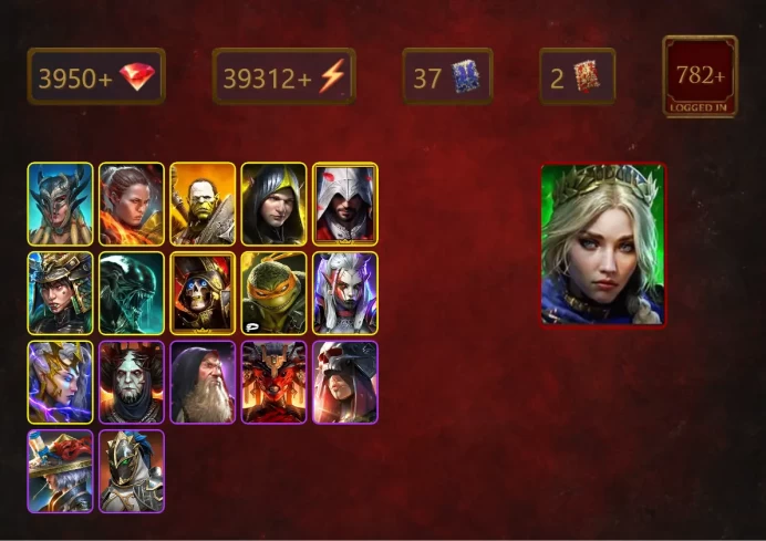 [STARTER]Harima+Joan the Luminant+Scyl+Ronda+Artak+Aleksandr+Ezio Auditore+Xenomorph+Deathknight+Michelangelo+Visix+31Epics