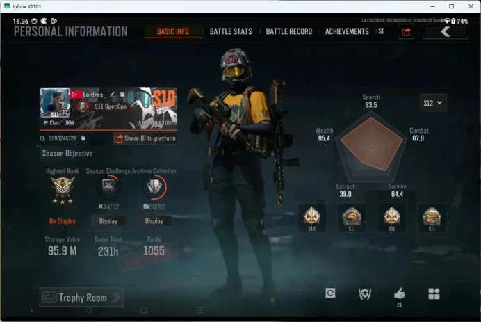 MOBILE Lvl 30|SV 95,9M|CV 55M|MORE SKIN,XRAY H416,SYMPHONY AUG,DECREE LR-AR1,KOI LR-AR2,SQUIRE VSS|MORE DETAIL CEK AB362B