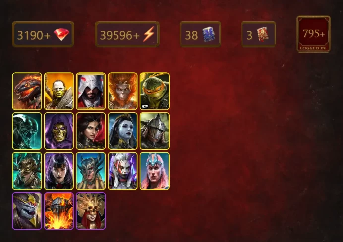 [STARTER]Sulfuryion+Sanguine Maria+Artak+Ezio Auditore+Wukong+Michelangelo+Xenomorph+Skeletor+Adelyn+Rathalos+36Epics