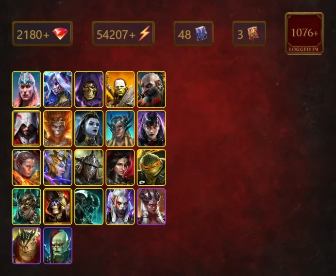 [STARTER]Osgrun the Defiler+Sanguine Maria+Loki+Riho+Skeletor+Artak+Ezio Auditore+Wukong+Scyl+Alice+Ronda+Deliana+47Epics