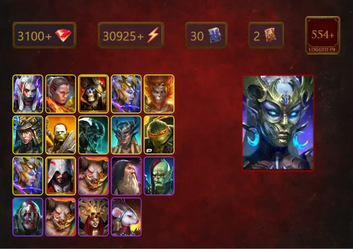 [STARTER]Harima+Arachoa Moonspinner+Visix+Ronda+Deathknight+Deliana+Wukong+Artak+Xenomorph+Scyl+Michelangelo+Deliana+28Epics