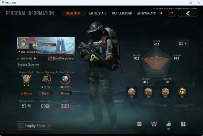 MOBILE Lvl30|SV 57M|CV 19,9M|FRUIT AR57,SYMPHONY AR57,KOI LR-AR2,SQUIRE VSS,PRISMATIIC LR DMRI,B MACHETE|MORE DETAIL CEK AB365B