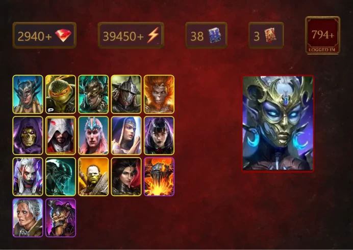 [STARTER]Martyr+Arachoa Moonspinner+Scyl+Michelangelo+Leminisi the Gold-Wing+Rathalos+Wukong+Skeletor+Ezio Auditore+Loki+41Epics