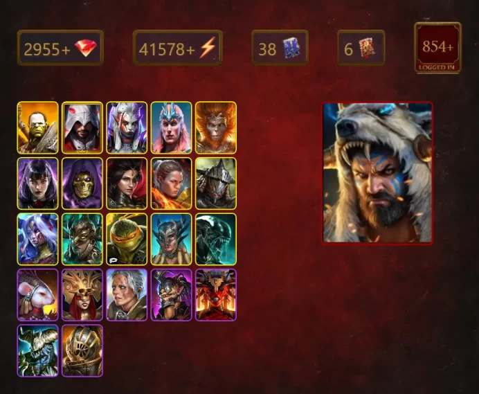 [STARTER]Riho+Arne the White+Artak+Ezio Auditore+Visix+Loki+Wukong+Gaius+Alice+Skeletor+Adelyn+Ronda+Rathalos+35Epics