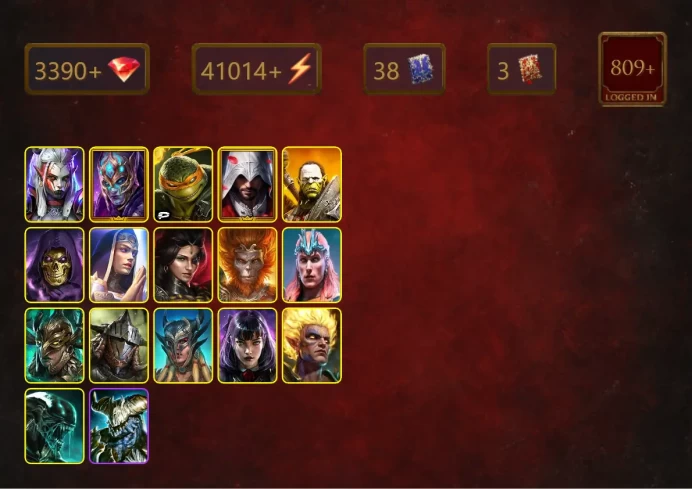[STARTER]Martyr+Solanar the Gleaming+Visix+Truath+Michelangelo+Ezio Auditore+Artak+Skeletor+Adelyn+Wukong+Loki+46Epics