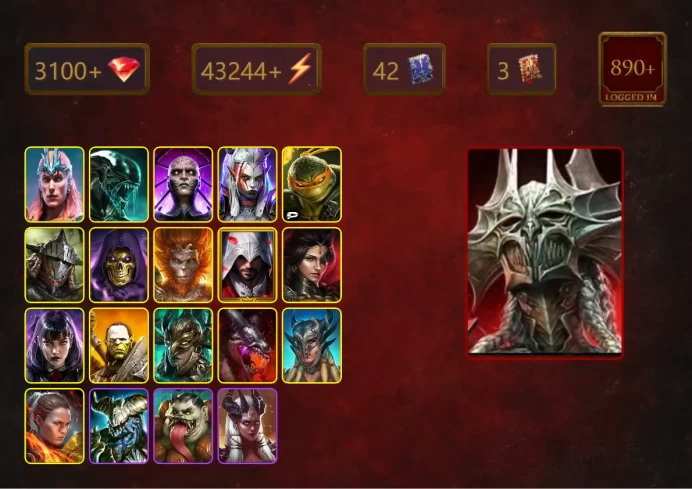 [STARTER]Teodor+Blood Marchioness Mina+Loki+Xenomorph+Visix+Michelangelo+Rathalos+Skeletor+Wukong+Ezio Auditore+Adelyn+42Epics