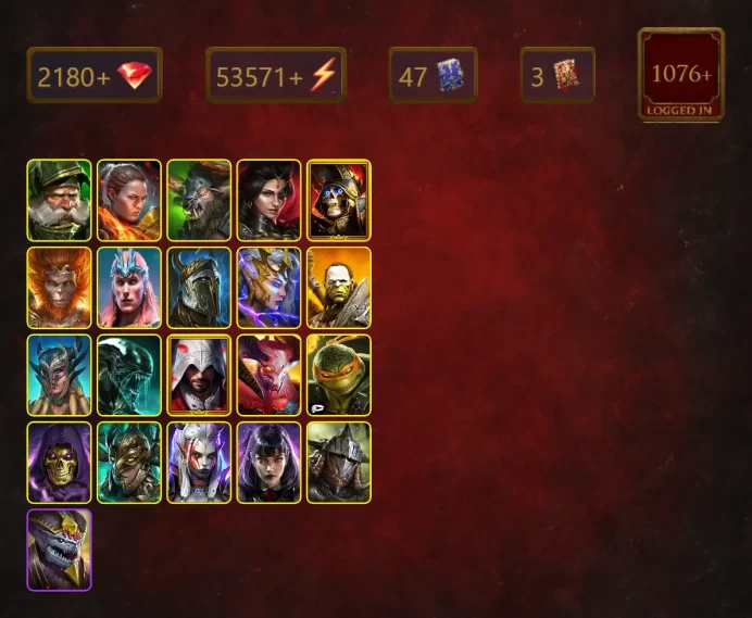 [STARTER]Trunda+Storm Herald Hekaton+Sigmund+Ronda+Hakkorhn Smashlord+Adelyn+Deathknight+Wukong+Loki+Deliana+Artak+50Epics