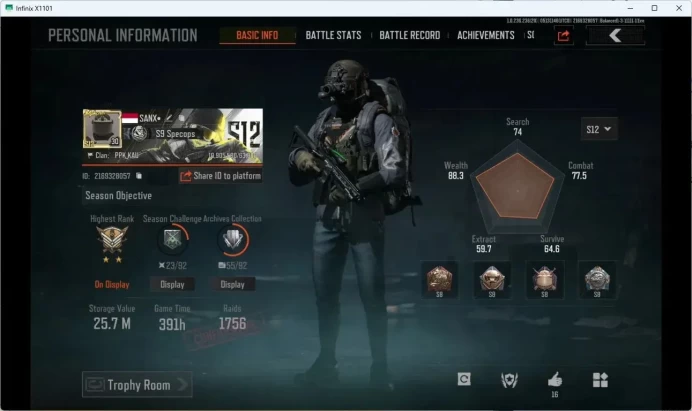 MOBILE Lvl30|SV 25,7M|CV 15,2M|MORE SKIN FRUIT AR57,KOI LR-AR2,03 HEAVY,B MACHETE,UTOPIA|MORE DETAIL CEK AB367B