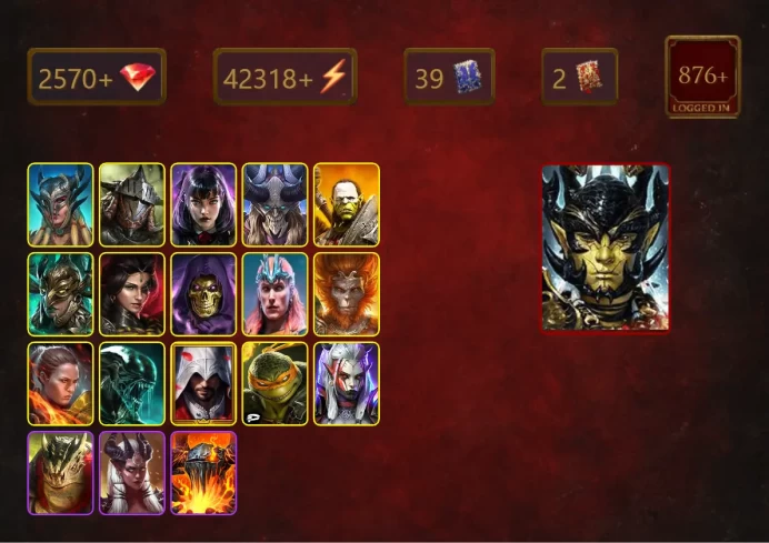 [STARTER]Aphidus+Bayek+Scyl+Rathalos+Alice+Prince Kymar+Artak+Leminisi the Gold-Wing+Adelyn+Skeletor+Loki+Wukong+Ronda+40Epics