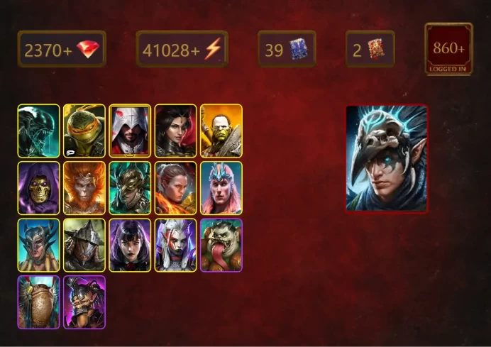 [STARTER]Nais the Shadowthief+Bayek+Xenomorph+Michelangelo+Ezio Auditore+Adelyn+Artak+Skeletor+Wukong+34Epics