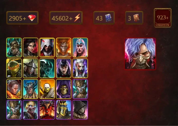 [STARTER]Toshiro+Bayek+Leminisi the Gold-Wing+Adelyn+Ezio Auditore+Wukong+Loki+Michelangelo+Rathalos+Xenomorph+Alice+42Epics