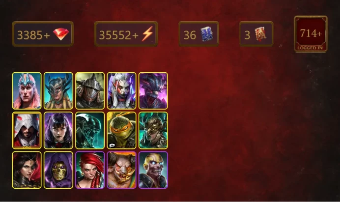 [STARTER]Helicath+Bayek+Loki+Scyl+Rathalos+Visix+Ezio Auditore+Alice+Xenomorph+Michelangelo+Leminisi the Gold-Wing+32Epics