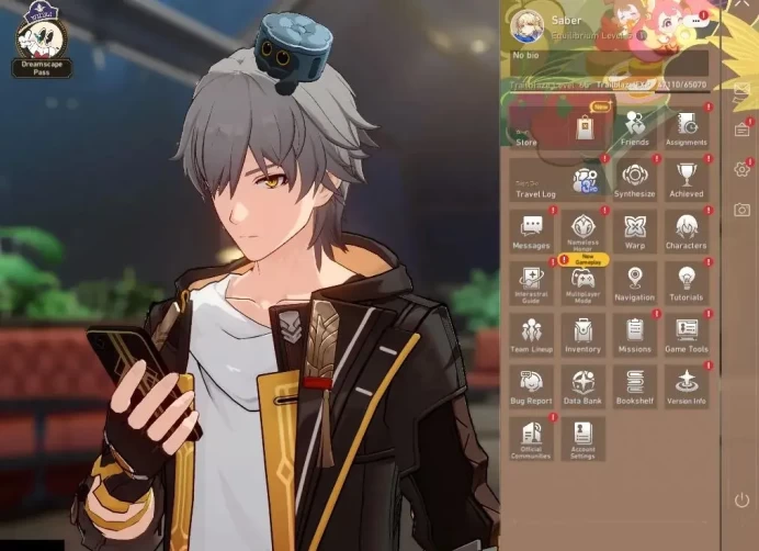 Asia|TL 65|6 Limited|SW 999+Sign,Saber+Sign,B3,Sparkle,Dante,Archer|Amphoreus|MC Male|Take Mail|Check SS(HSR6891)