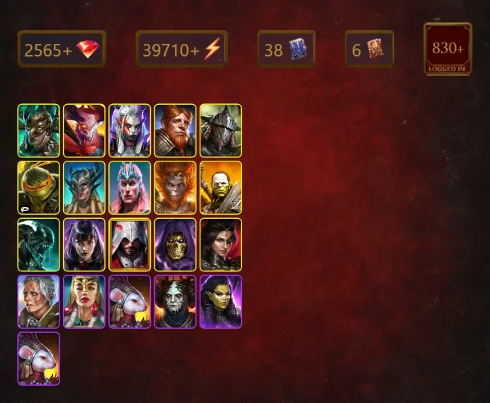 [STARTER]Gnut+Bayek+Leminisi the Gold-Wing+Mortu-Macaab+Visix+Rathalos+Michelangelo+Scyl+Loki+Wukong+Eostrid Dreamsong+47Epics