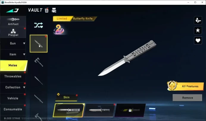 ASIA|COLLAB,AK47,M700|LIMITED MELE,BUTFLY KNIF|EULTRA,FN2000,AR97|LEGENDARY SKIN 6 MORE DETAIL CEK SS BS714B