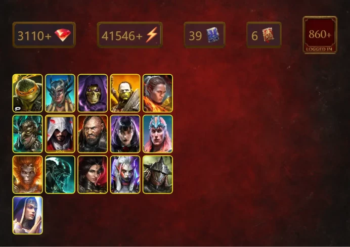 [STARTER]Martyr+Bayek+Michelangelo+Scyl+Skeletor+Artak+Ronda+Leminisi the Gold-Wing+Ezio Auditore+Roric Wyrmbane+Alice+32Epics