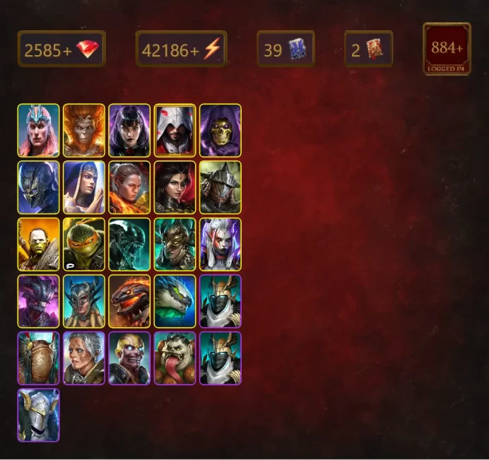 [STARTER]Sulfuryion+Martyr+Loki+Wukong+Alice+Ezio Auditore+Skeletor+Foli+Ronda+Adelyn+Rathalos+Artak+Michelangelo+45Epics