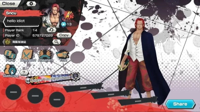 Global|5EX|BMO Kaido,FR Shanks,GP Edward Newgate,Flame Emperor Sabo,BP Kuzan|Rank 14|Bandai|Check(OPBR2363)