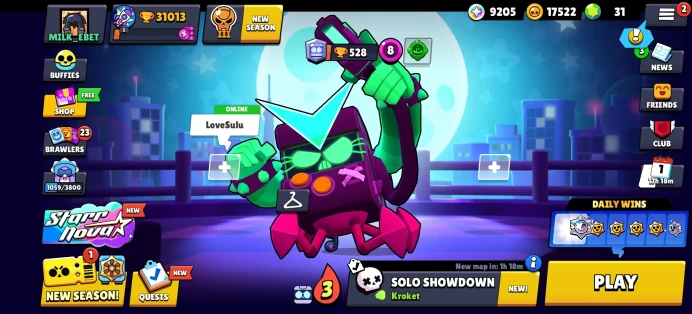[Code A82] Level 204 / 31k Trophy + 184 Skins / Very Cheap