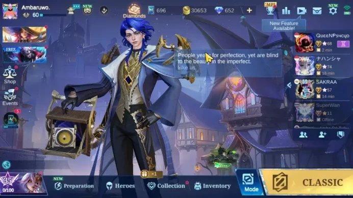 Hero 116|Skin 232|High Immo 123|Prime Granger,KOF Guinevere,CC Ling,LBox Cloude,2 Zodiac,2 LB,|Take Mail|Check SS(MLBB2204)