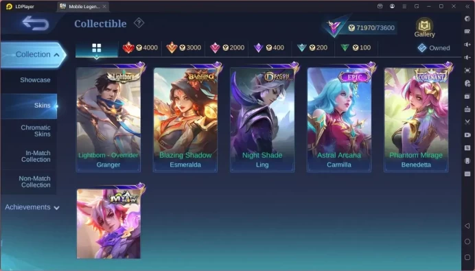 GLOBAL Hero 132 Skin 304|Sandrio Floryn|KOF Karina|CC Pharsa|Luckybox Haya,Kimmy|Convenant Bened etc|Renowned Check SS ML1859B