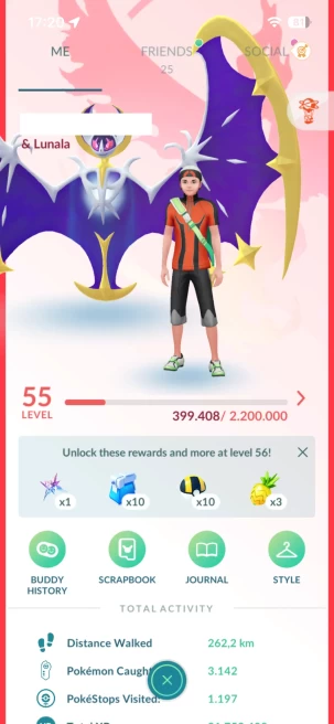 Level 55, 9 Legendary  +Ultra Beasts IV 100, 134 Shiny, 704 Legend, 113 IV 100, 51 Shiny Legend, 113 Shadow Legend