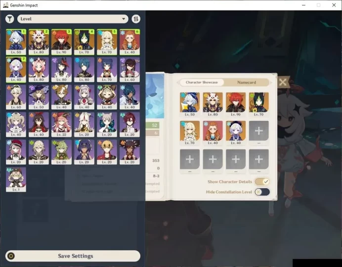 Asia|AR 52|2 Limit +2(*5Wep)|Furina,Arataki Itto|MC Female|Low Explore Map|Reuni On|TakeMail|(GI6352)
