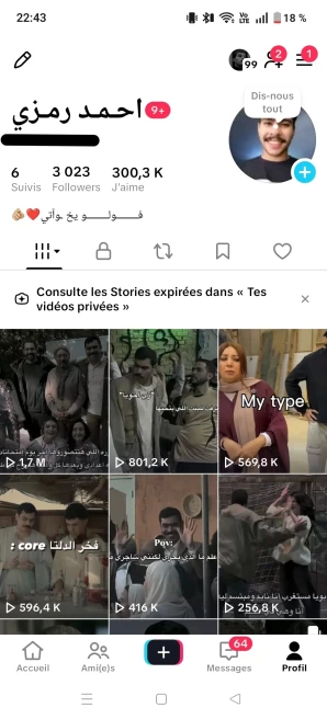 [Code A89] 3k Followers + 300k Likes / 5.4 Millions View / Very Rare