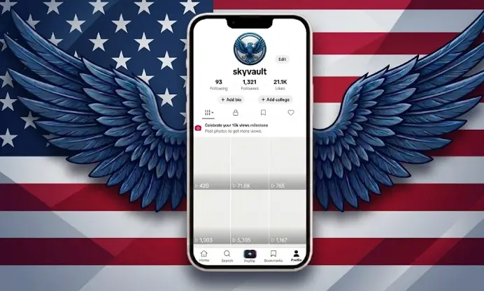 USA | 1.300+ Real Followers | 21k+ Real likes | 50k+ Viral Views | Live Ready | Monetized Country | Beta| INSTANT DELIVERY
