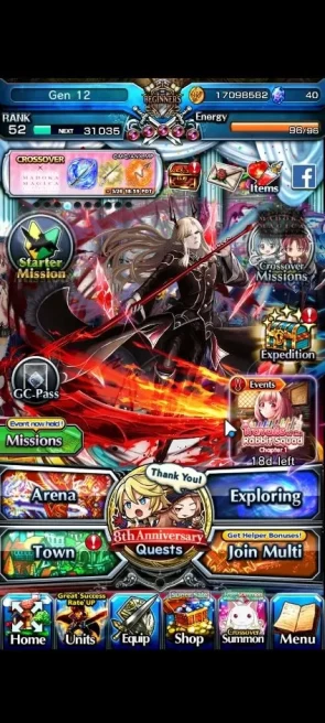 Global|Rank 52|18 Ascend|SaitoTW,RimuruTW,VerzardTW,KanameTW,FebricatorTW,Roy,Kirismae,Etc|Lpot 501|Check SS(GS2091)