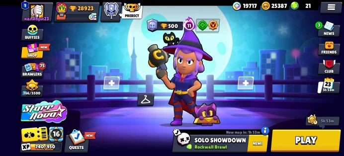 [Code A106] Level 170 + CR level 57 / 28k Trophy + witch Shelly / Rare Skins