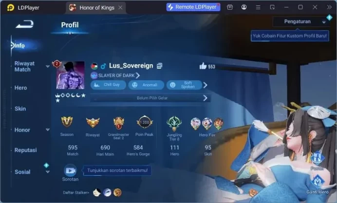 Global Hero111 Skin95 |LNY2024 DaQiao|SaintSaya Dharma|ELUC2024 Allain |Legend SunCe+LiXin|LogLI ETC Check SS HOK332B