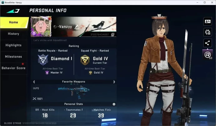 ASIA | Collab M700-Thunder Gun AOT | 7 Legendary Skins | 4 Ultra Skins | 1 Malee | Collab RAN | CEK SS BS750B