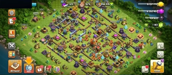 1154 WAR STARS | SEMI MAX DEFENSE / WALLS | LOTS OF MAGIC ITEMS | 1183 GEMS | 8 EXCLUSIVE HERO SKIN | EQUIPMENT EPIC