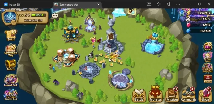 ASIA|Lv 26|Fresh Starter| Teshar | 1,9K Crystal + 160 11 YS Scroll + 110 M Scroll |Hive|Check SS(SWR1150)