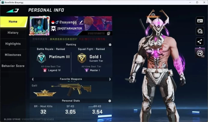 ASIA | 2 Collab Skins | 3 Limited Skins | 9 Legendary Skins | Legendary Butterfly Knif | CEK SS BS758B