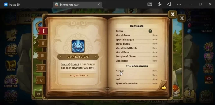 ASIA|Lv 26|Fresh Starter| Teshar | 1,9K Crystal + 160 11 YS Scroll + 110 M Scroll |Hive|Check SS(SWR1151)