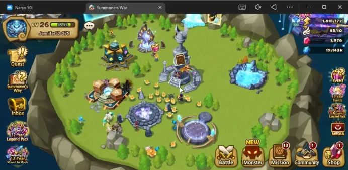 ASIA|Lv 26|Fresh Starter| Teshar | 1,9K Crystal + 160 11 YS Scroll + 110 M Scroll |Hive|Check SS(SWR1151)