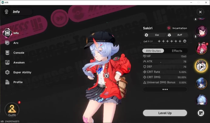 GLOBAL EU|HL 3| 3 SSR [Nanally,Sakiri,Daffodill] |5 SR| Underboss Glider|500 Annulith|Female MC|Log Email|Take Email|(NTE801)