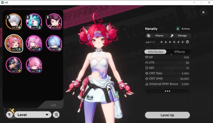 GLOBAL NA |HL 3| 1 SSR Limited Nanally+Skin | 6 SR [Mint,Haniel,Edgar,Edgar]|Selector 44/50|Male MC|Log Email|Take Email(NTE834)