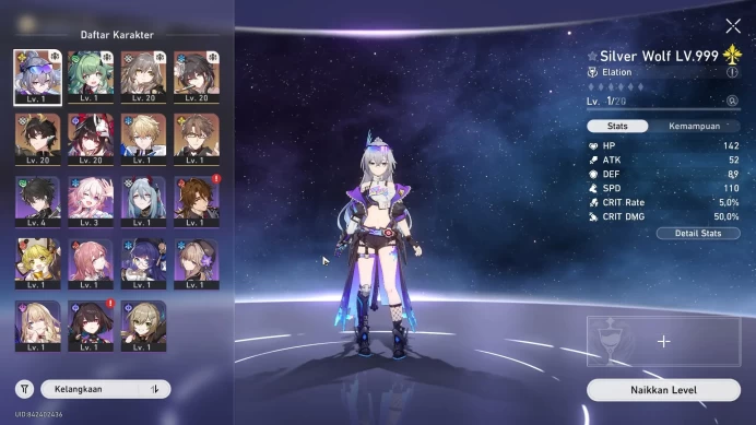 ASIA | TL 11 | 6 LIMIT | SILVER WOLF | HUO HUO | DAN HENG | SPARKLE | MC FEMALE | CEK SS| HSR414B