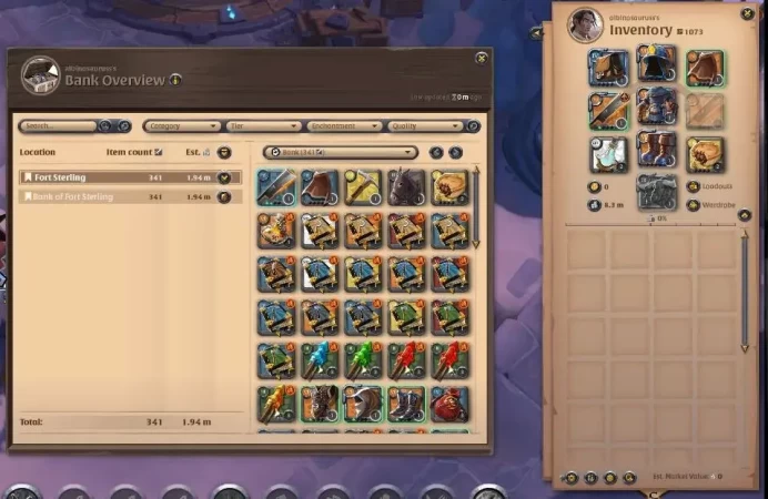 ASIA | 4,26M Total Fame - 8,3M Silver | T8 Ore Miner - T7 Carving Sword Build |22% Summary|Take Gmail|Check SS|(AO829)