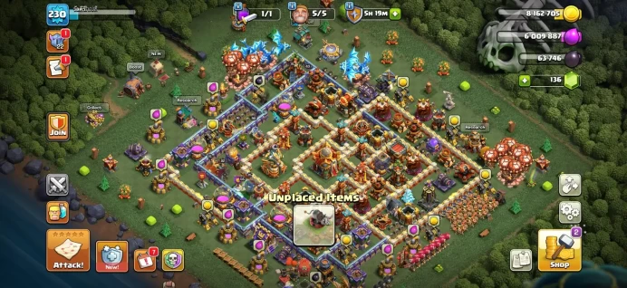 Town hall 16 semi max Xp 230, C6199