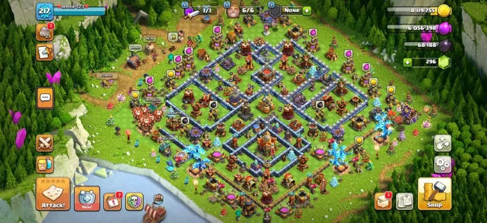 Town hall 16 Xp 217, 5 equipment epic, C6200