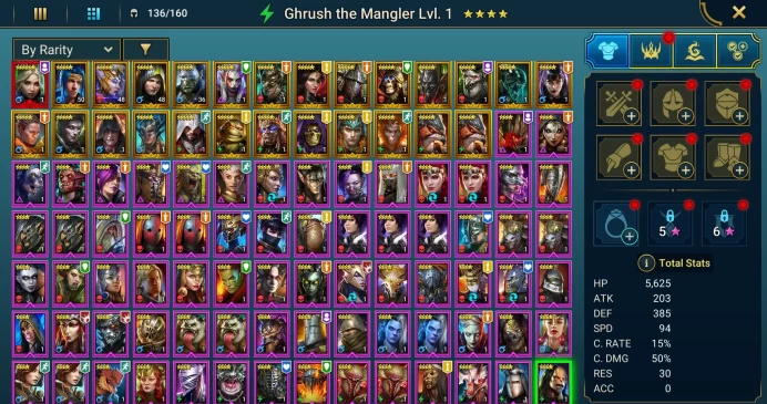 Starter with Mythical - Joan : 95k energy / 61 mln coins / Holsring, Nari, Arix, Ninja + 20 Login Legendaries / Maneater