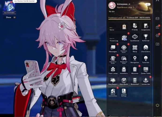 Asia|TL65|14 Limited|[Yao Guang,ArcherE2]+Sign,Evanescia,Phainon,Cyrene,Dante,SparkleE1,Etc|MC Female|TakeMail|CheckSS(HSR6912)