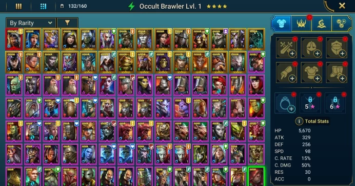 Starter with Mythical - Arne : 92k energy / 61 mln coins / Sniktraak, Truath, Incarnate, Arix, Ninja + 20 Login Legendaries